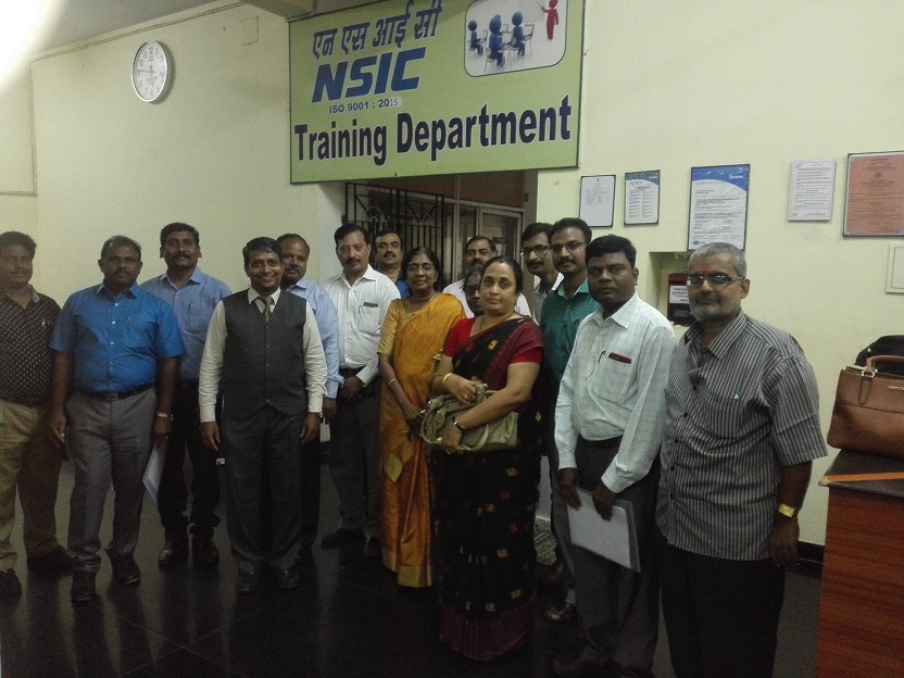 NTSC (Chennai) conducts Training on the latest technology in Computer operation to Zone South-III officials on Training on MS Office And Data Mining with lab exercises and a value addition session on Power of Positive Thinking, Creativity and Innovation  on 16th &17th Nov 2018.   The following officers attended the training  program ,Shri. Subash Chandra Prusty, Chief Manager(F&A), BO Ambattur, Shri. S. Narendrakumar, Manager, NSIC (Ambattur,)Shri. N.Venkatasubramanian, Dy. Manager, NSIC (Chennai ),Ms. P.A.Vasanthakumari, Dy. Manager, NSIC (Chennai,) Shri. H. Ruduraswamy, Dy. Manager, NSIC (Coimbatore),Shri.V. Saravanakrishnan, Dev. Officer, NSIC (Coimbatore),Shri.N. Panneer, Cheif Manager, BO Madurai,Ms. C. Vanitha Devi, Dev. officer, BO Madurai, Shri. A. Vikraman, Dev. officer, NSIC (Puducherry)