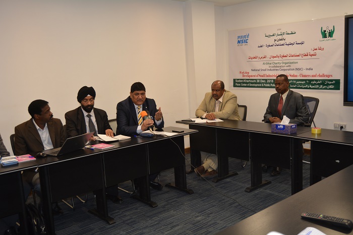 NSIC team of Experts led by Shri A. K. Mittal, Director (Finance) visited Sudan for carrying out feasibility study for establishment of SME Business Incubation Centre on the request from El–Ethar for Microfinance Company, Sudan. The study was conducted on commercial basis. During the stay of NSIC experts, meeting with higher officials of provinces viz. North Kordofan, White Nile, Blue Nile, Sennar and Khartoum was held besides discussions with Government officials, Banks and other Institutions engaged in Industrial Development in Sudan. In the concluding meeting, the Sudan authorities expressed appreciation on the study and agreed to set up 10 SME Business Incubation Centre in Sudan. The pilot Centre has been proposed to be set up in Khartoum for which location was also decided during study.