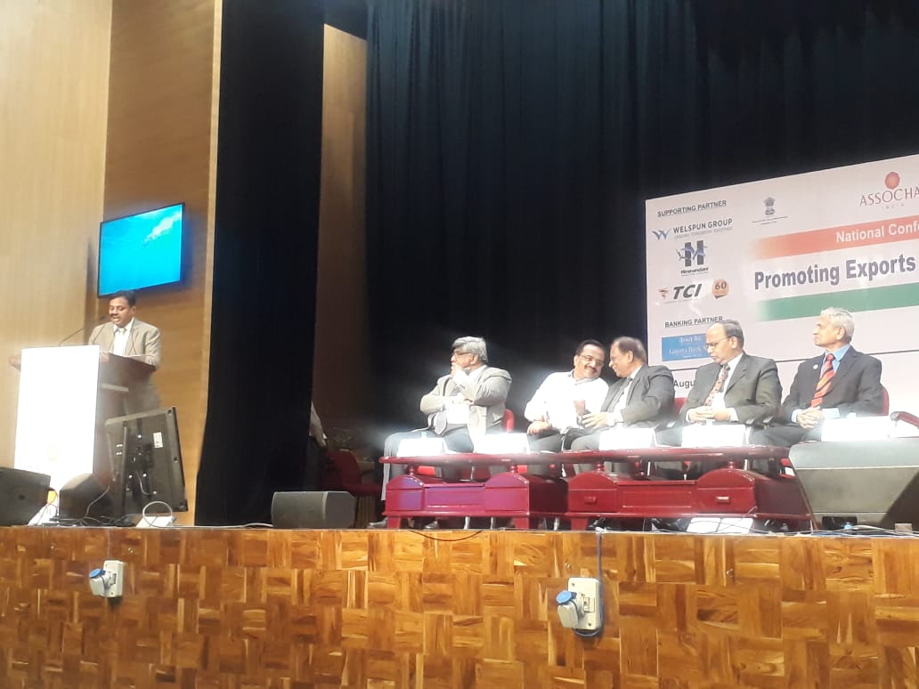 Promoting Exports in MSME organised  by ASSOCHAM Shri P.Ravikumar, Chief  General Manager, South -1, Shri Vijay Bhaskar TM ,Chief Secretary,Government of Karnataka, Mr.Ziayullah ,MSME Commissioner,Government of Karnataka  ,Shri C.R Janardhana President,FKCCI,  Shri S.Sampatharaman,ASSOCHAM Southern Chapter Chairman were Dignitaries, Shri.P.Ravikumar,Chief General Manager,South-1 delivered  the special inaugural address which was well received and appreciated by the Chief Secretary, Government of Karnataka.  