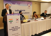 Sh. Ravindra Nath, CMD, NSIC and Ms. Alka Arora, Joint Secretary, Ministry of MSME addressed the Korean and Indian SMEs on the opportunities of cooperation in MSME sector between the two countries at the “India Korea Technology Exchange Conference” organized by NSIC along with SBC, South Korea at New Delhi on December 5, 2017.  During the event, NSIC organized one to one meetings for the nine Korean enterprises with around 70 Indian SMEs who were willing to have business or technical alliances in their respective fields. Useful linkages have been initiated during the event which are expected to result into technical collaborations in the field of auto components, solar and LED products in near future. Mr. Kyunghan Kim, Minister (Counsellor) from Embassy of South Korea also addressed on Opportunities in South Korea”. Also present on the occasion were Dr. P.G.S Rao, Director, Ministry of MSME, Mr. Satvinder Singh, CGM, NSIC.
<br/>
<a target="_blank"  href="https://www.facebook.com/NSICLTD/photos/pcb.1629949830376357/1629945667043440/?type=3&theater"><font color="#FF6600"><p align="right">Click here to view  more images.</p></font></a> 
<p align="right">
<font color="#A9A9A9" align="right">Dec. 06, 2017 </font></p>