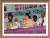 NSIC (Chennai) participated in the State level Industries convention organised by TANSTIA on 31.10.15 at Villuparam. Shri V.Armugham, Zonal Head, NSIC disseminated the benefits of NSIC schemes to the participating MSMEs. Also present on the occasion were Shri Jagmohan Singh Raju, IAS Principal Secretary, MSME, Government of Tamil Nadu, Smt. Reeta Harish Takkar, IAS, Additional Commissioner of Industries, Government of Tamil Nadu.