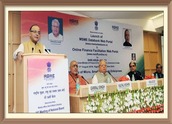 Shri Arun Jaitley Union Minister of Finance & Corporate Affairs launched two important initiatives of the Ministry of Micro, Small and Medium Enterprises, namely, MSME Databank Portal and Online Finance Facilitation Web Portal, on 11th August 2016 at Vigyan Bhawan.  Union Minister of MSME Shri Kalraj Mishra, and Union Ministers of State for MSME,  Shri Giriraj Singh  and Shri Haribhai Parathibhai Chaudhary were present on the occasion.