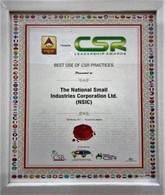 NSIC won the ABP NEWS - CSR LEADERSHIP AWARDS in the category of ‘’Best use of CSR practices in various sectors’’ in the country. The award was received by Shri R. A. Bairwa, Zonal Head West, Mumbai.