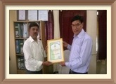 NSIC (Jamshedpur) has received Certificate of Excellence from Akhil Bhartiya Adivasi Vikas Parishad, Jharkhand on 14th Oct, 2015 for the exquisite contribution for the development of Tribal Community in the state of Jharkhand. The award was received by Shri Bijay Kumar Sharma, Branch Head, NSIC (Jamshedpur).