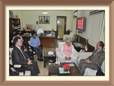 The Governor, Bangladesh Bank Dr. Atitur Rahman during his recent visit to India met Shri Kalraj Mishra, Hon`ble Minister, Ministry of Micro, Small and Medium Enterprises along with Shri Ravindra Nath, CMD, NSIC and held discussions regarding opportunities of mutual growth of MSME sector both within India and Bangladesh. 
