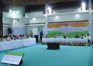 Shri Kalraj Mishra, Hon`ble Minister, Ministry of Micro, Small and Medium Enterprises, Government of India chaired the meeting with the Ministers and Principal Secretaries of State Government to discuss the issues pertaining with the MSME sector on 28th April 2017. The program was held at NSIC Exhibition Complex, New Delhi. The Minister of State for MSME, Shri Haibhai Parthibhai Chaudhary, Secretary, MSME, Shri K.K.Jalan, Shri Ravindra Nath,CMD,NSIC, Shri S.N.Tripathi, AS&DC,(MSME) Shri Manoj Joshi, Joint Secretary,MSME, Shri B.H.Anilkumar, Joint Secretary, MSME, Shri V.K.Saxena,Chairman,KVIC, Shri M. Kumara Raja Secretary, Coir Board were also present.