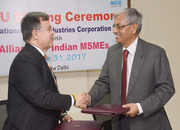 NSIC signed an MOU with Alliance of Indian MSMEs (AIM) on 31st August 2017 to further facilitate MSMEs in terms of Technology Upgradation, Marketing and Credit through NSIC package of Services. The MOU was signed by Shri Ravindra Nath,CMD,NSIC & Shri. Dinesh Rai,(IAS Retired ),Founding Chairman , Alliance of Indian MSMEs (AIM) in the presence of Shri A.K.Mittal,Director (Finance),NSIC &senior officials of NSIC and representing members of AIM. This MOU would facilitate the two organisations in reaching out to the doorsteps of MSMEs pan India with an enriched bouquet of each others’ services enabling MSMEs to focus on their core business. 

<br/>
<a target="_blank"  href="https://www.facebook.com/NSICLTD/photos/pcb.1539170582787616/1539168802787794/?type=3&theater"><font color="#FF6600"><p align="right">Click here to view  more images.</p></font></a> 
<p align="right">
<font color="#A9A9A9" align="right">Sept 01, 2017 </font></p>