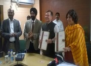 An MOU was signed for Employment through Skill Training and Placement of Urban Un-employed Youth under Placement Linked Skill Training Programme of (DAY-NULM) MEPMA, between Mission for Elimination of Poverty in Municipal Areas (MEPMA), Municipal Administration & Urban Development Department, Govt. of Telangana represented by its Mission Director Dr. T. K. Sreedevi, IAS and The National Small Industries Corporation Ltd.-NSIC, New Delhi represented by Chairman cum Managing Director Sh. Ravindra Nath, on 7th October 2017 at Hyderabad. MOU was signed in presence of Sh. Satvinder Singh, CGM (Technology), Sh. K Srinivas, Zonal Head, South-II, Sh. A B Prabhu Raj, GM, NTSC Hyderabad & Sh. N Madana Mohan, DGM, NTSC Hyderabad and MEPMA representatives. This MOU will strengthen NSICs sponsored training activities and fulfill its commitment to train more & more trainees and provide them employment. Under this MOU, NTSC Hyderabad proposes to train the Urban Un-employed Youth in 18 different Skill Development training programs and will provide placement assistance through Job Fairs to be organized once in every two months.

<a target="_blank"

href="https://www.facebook.com/NSICLTD/photos/pcb.1574120975959243/1574120619292612/?type=3&theater"><font color="#FF6600"><p align="right">Click here to view  more images.</p></font></a>

<p align="right">
<font color="#A9A9A9" align="right">Oct 11, 2017 </font></p>