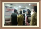 Mr.Rakesh
Keshwarwani,Manager(MTKG)and Vikram Pratap
Singh,DM(BD)gives  information about cashless
transaction.
Programme was organise at Premier Ispat and VVS
concost.office.