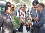 Honourable Minister of State for MSME ,Government of India Shri Haribhai P. Chaudhary visited NSIC Technical Services Centre Rajkot on 20.02.2017 in the presence of Director (Planning and Marketing) NSIC ,New Delhi Shri P Udayakumar and Zonal General Manager-Central  Shri P K Jaha  .Shri Haribahi P. Chaudhary interacted with present  staff ,faculties and trainees of Livelihood Incubation Centre (LBI) ,Rajkot (LBI) and appreciated the various skill development training courses undertaken at the aforesaid Centre which has benefitted people of Rajkot and in around in the area of wage employment and self employment at large .Shri Haribhai P. Chaudhary also visited the site where currently repair and renovation activities of shed underway  for establishment of proposed Tool Room and have discussed about various machinery/equipments planned to be established in aforesaid proposed Tool Room for skill training in area of Die,mould ,press tools ,jigs ,fixtures ,gauges etc design and  manufacturing  .Shri  Haribhai P. Chaudhary  also visited Pump and Motor Testing Laboratory and Diesel Engine Testing laboratory at the Centre and have discussed about various types of  Pumps ,Engines and Motors being tested  there as per BIS Standard.