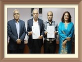 NSIC has renewed its MOU agreement with Bank of Maharashtra under Bank Tie up Scheme on 28th November 2016.The renewal of MOU heralds sustained joint endeavours by the NSIC and Bank of Maharashtra to help MSMEs in getting credit and empowering them to withstand the global competition. The agreement was signed by Sh. RajanTrehan, General Manager, NSIC and Sh. Prashant R Khatavkar, Dy.General Manager, Bank of Maharashtra. Present on this occasion were Sh. Vasant Mhaske, Dy. General Manager (Credit), Head Office Bank of Maharashtra and Ms. Himani Shali, Manager (Bank Credit Facilitation Scheme) from NSIC.