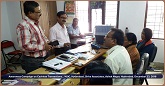 Shri S. Bharathudu, Manager (Law), and Shri Kishore Kumar Jha, System Operator, NSIC Branch Office Hyderabad explained about the various advantages of Cashless transactions, methods of cashless payments especially in local the language to the employees and Proprietor.