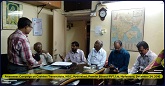 Shri S. Bharathudu, Manager (Law), and Shri Kishore Kumar Jha, System Operator, NSIC Branch Office Hyderabad explained about the various advantages of Cashless transactions, methods of cashless payments especially in the local language to the employees and MD