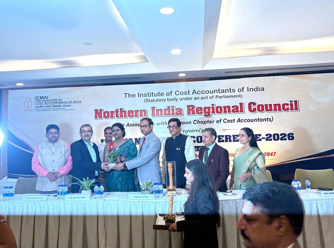 The Institute of Cost Accountants of India (ICMAI) organised Haryana State Conference on the theme "MSMEs of Haryana: Empowering the Journey to Viksit Bharat - 2047"at Gurugram on 19th July 26.

Speaking on the occasion, Shri Manoj Kumar Singh, Senior General Manager, NSIC who was invited as a guest speaker highlighted the corporation’s initiatives and support mechanisms for the growth and competitiveness of MSMEs. The conference was attended by policymakers, industry leaders, Institute members, and CMAs, providing an excellent platform for knowledge sharing among the participants.

