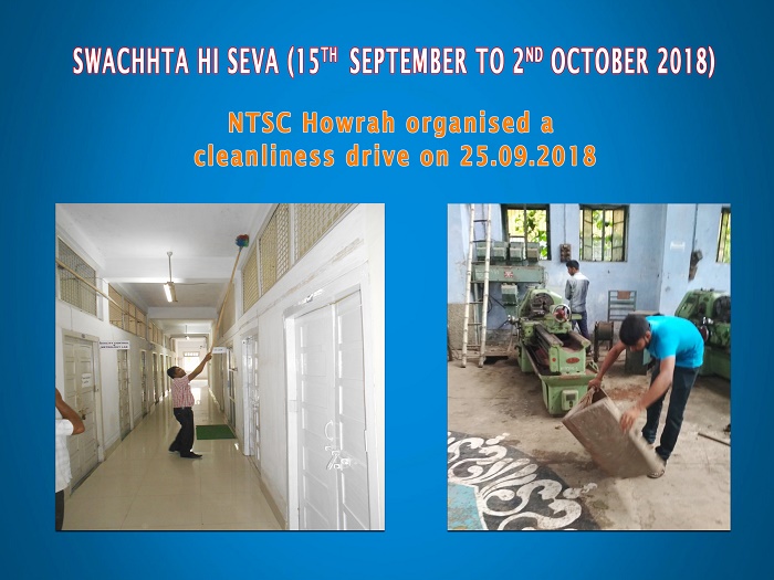 NTSC Howrah organised a cleanliness drive on 25.09.2018