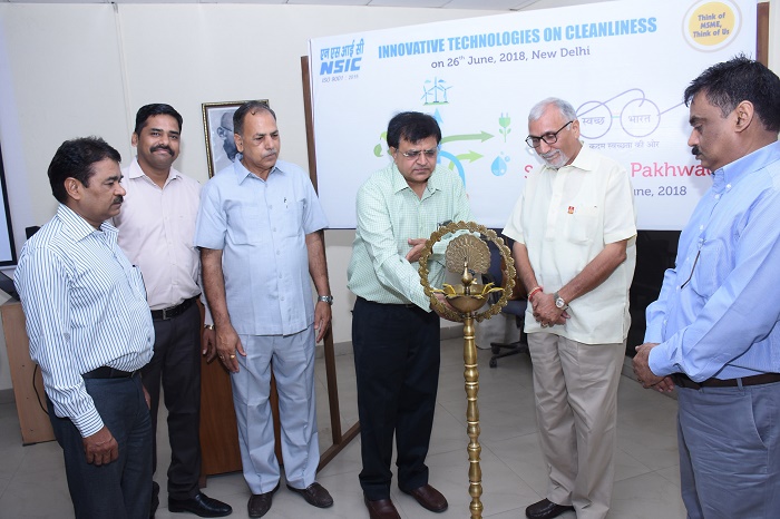NSIC organised a Seminar on INNOVATIVE TECHNOLOGIES ON CLEANLINESS during the Swatchhta Pakhwada (15-30th June2018) in association with National Research Development Corporation (NRDC) and DLF Industries Association on 26th June 2018 at New Delhi.
