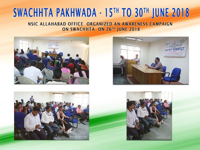 NSIC Allahabad office organized an  Swatchhta  Awareness Campaign on  26-06-2018