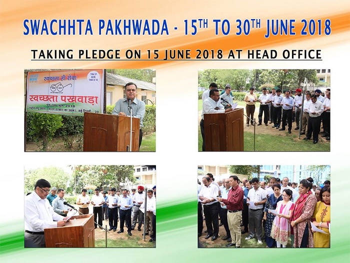 Glimpse of Swachhta Pakhwada (15th June - 30th June, 2018) at The National Small Industries Corporation  Ltd.