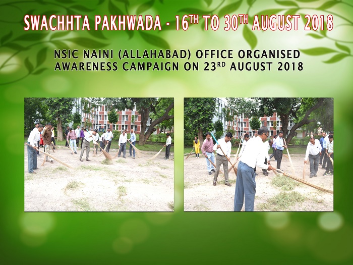 NSIC NAINI Office organised an awareness campaign on 23.08.2018