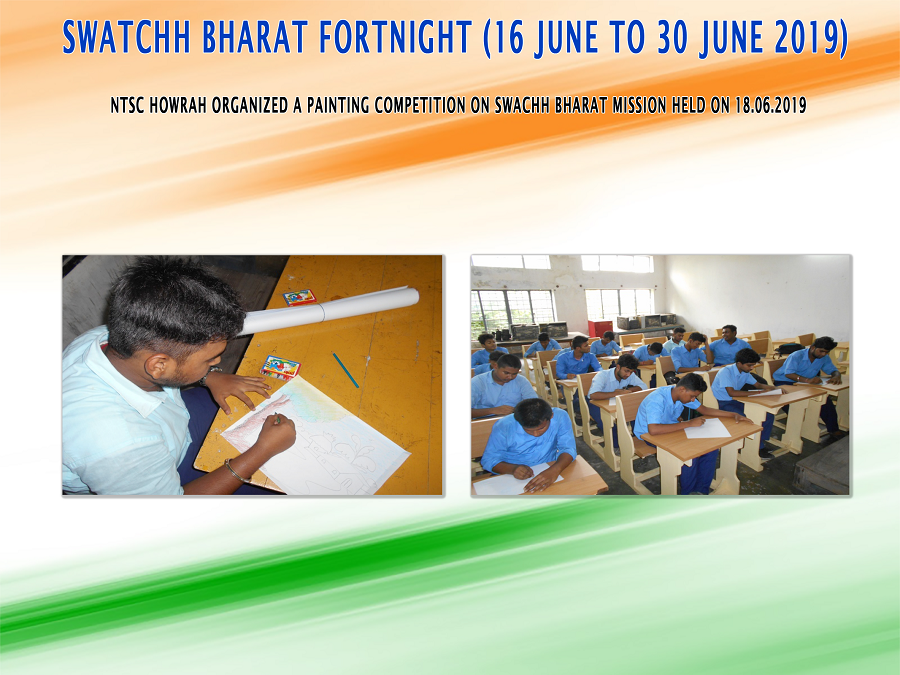 NTSC Howrah organized a Painting Competition on Swachh Bharat Mission held on 18.06.2019