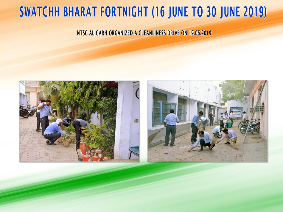 NTSC Aligarh organized  a  cleanliness drive  on 19.06.2019