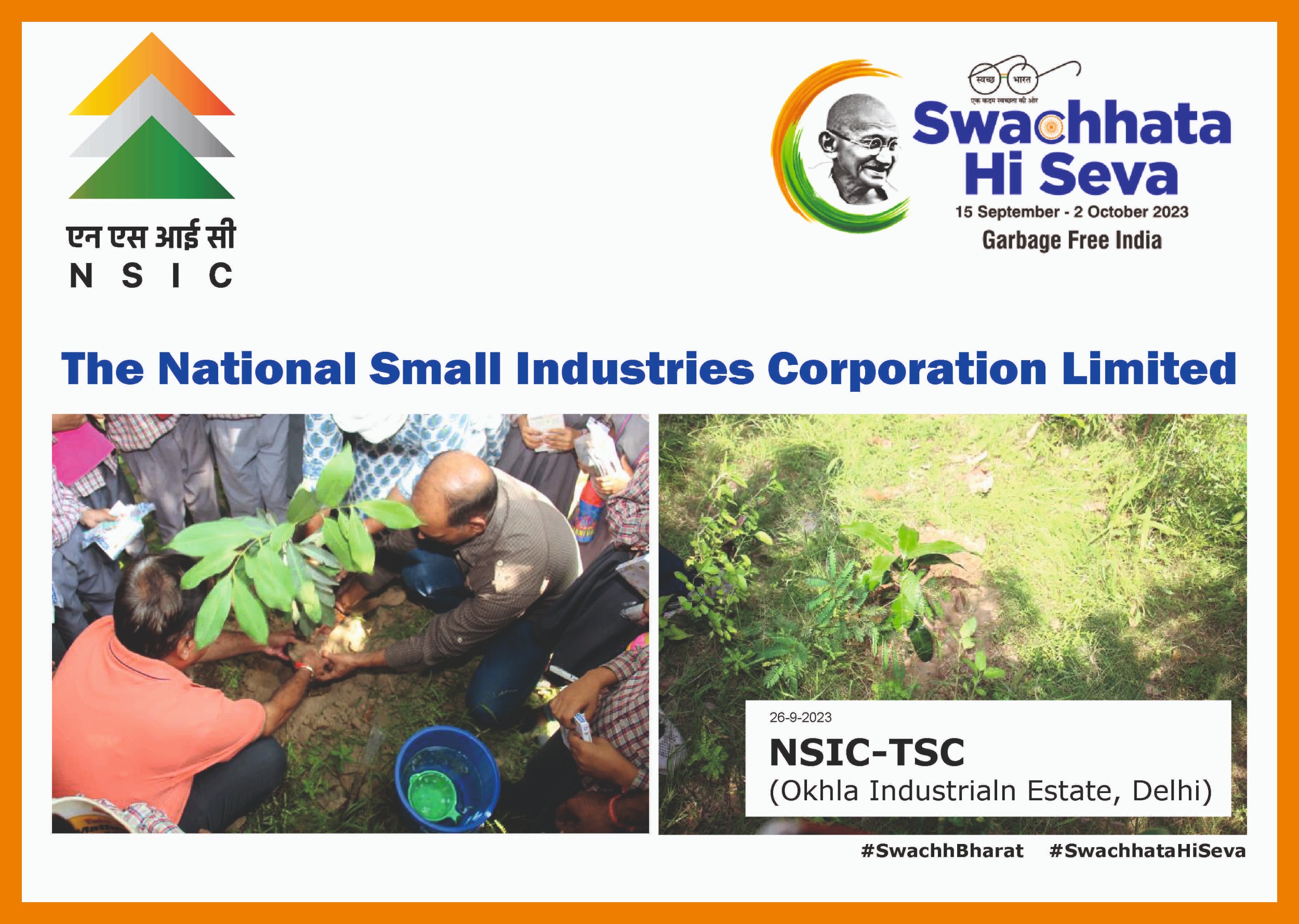 Swachhata Hi Seva Campaign (15th Sept 2023 - 2nd October 2023)