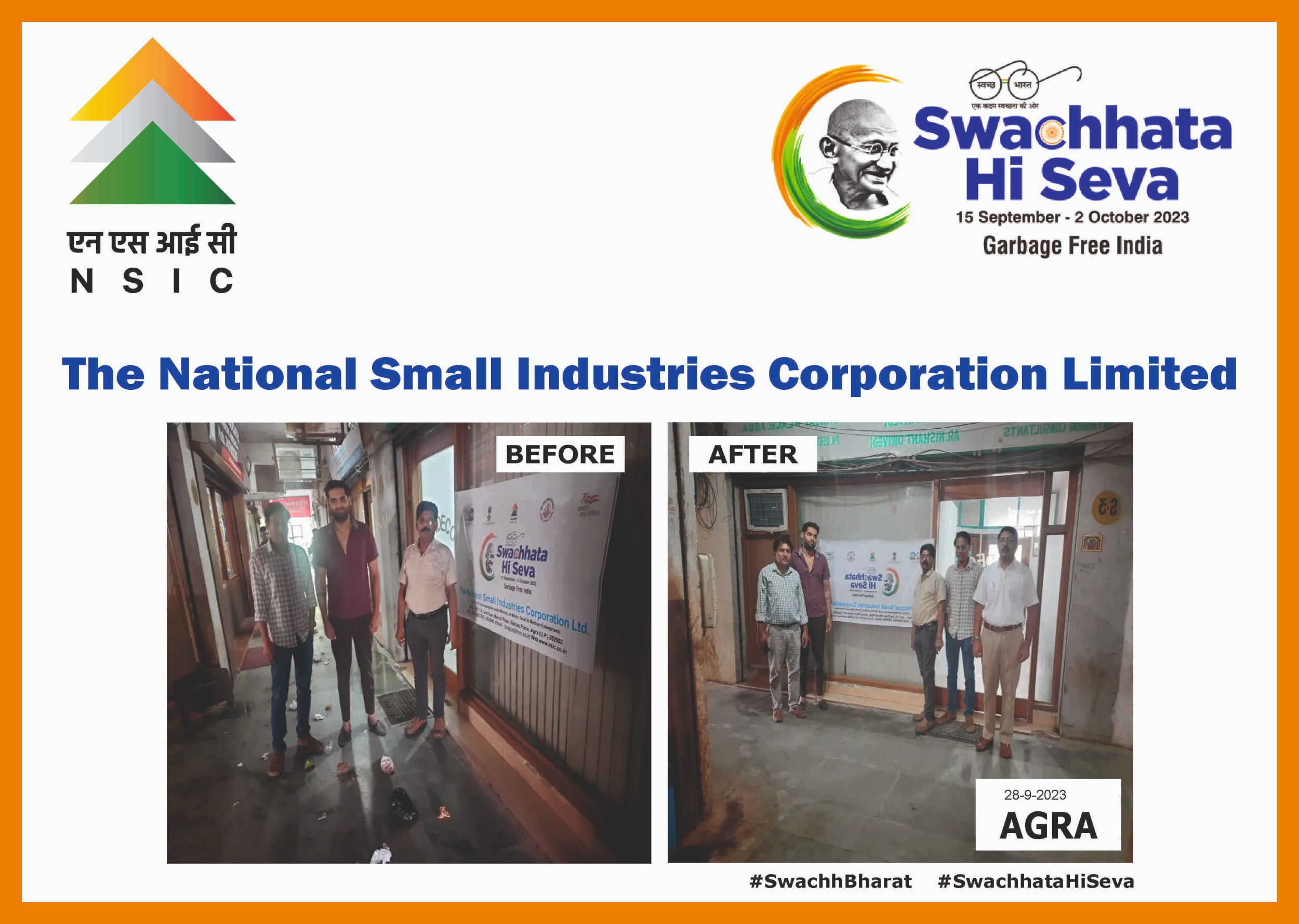 Swachhata Hi Seva Campaign (15th Sept 2023 - 2nd October 2023)