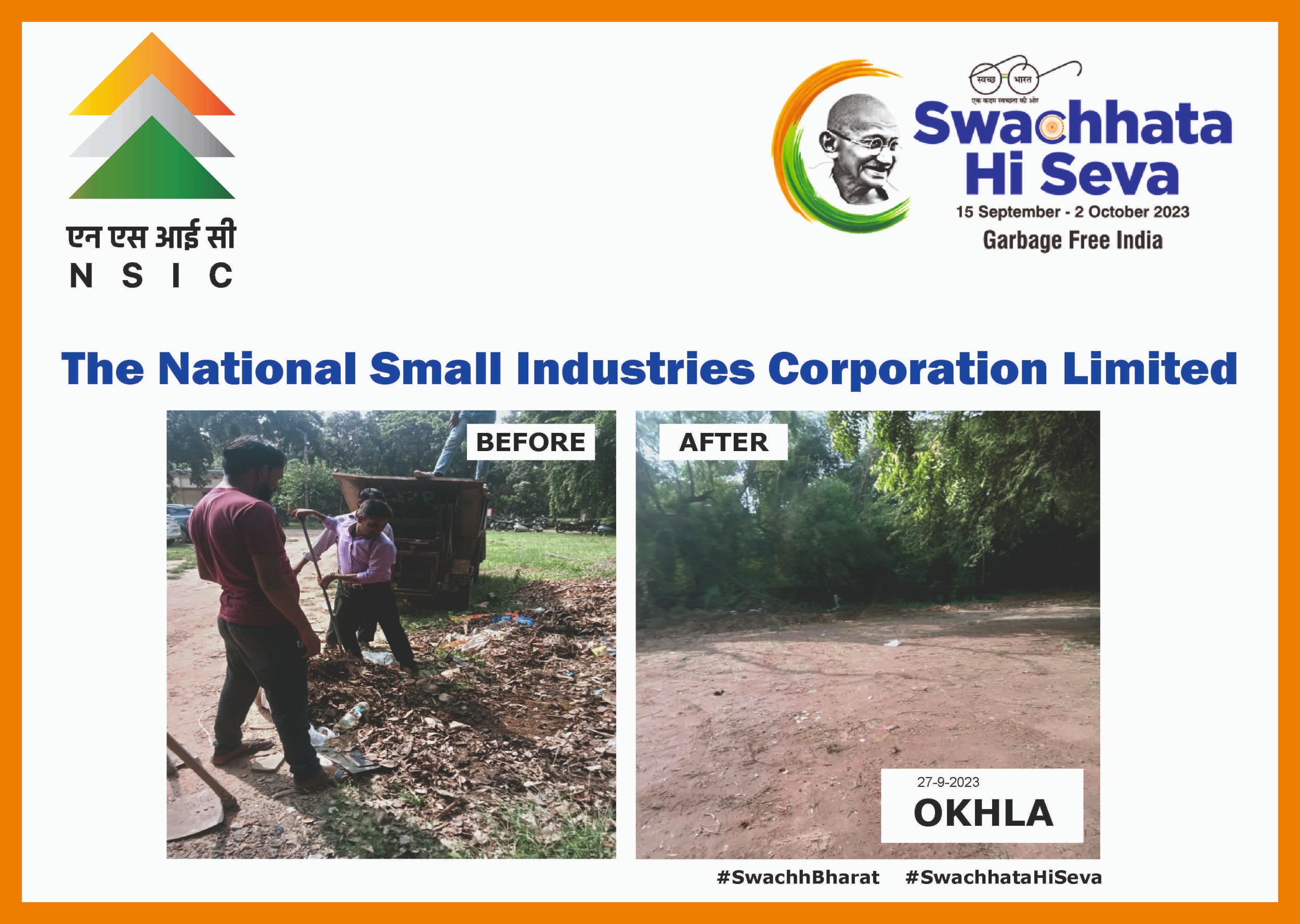 Swachhata Hi Seva Campaign (15th Sept 2023 - 2nd October 2023)