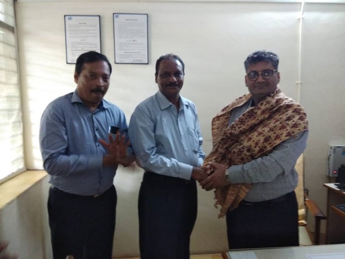 On assuming the charge of Chairman-cum-Managing Director of The National Small Industries Corporation Ltd.-NSIC  Shri Sudhir Garg visited  NSIC Branch Office, Puducherry. He was welcomed by Shri T. Venkateswaran, Zonal Head, South – III, Shri D. Paul Bright Singh, Senior Branch Manager, Puducherry and other staff of the Branch.