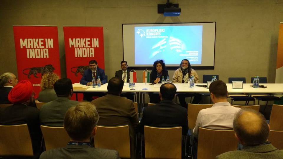 Mr. Sunil Tyagi, GM (Intl. Co-op), represented The National Small Industries Corporation Ltd.-NSIC in the 8th European Union Congress on SMEs held in Poland from October 16-19, 2018. He was accompanying the official delegation led by JS(SME) to the said event. He also addressed the participants from Poland and other countries on NSIC's activities for promotion of MSMEs in India and the potential for cooperation in MSME Sector.