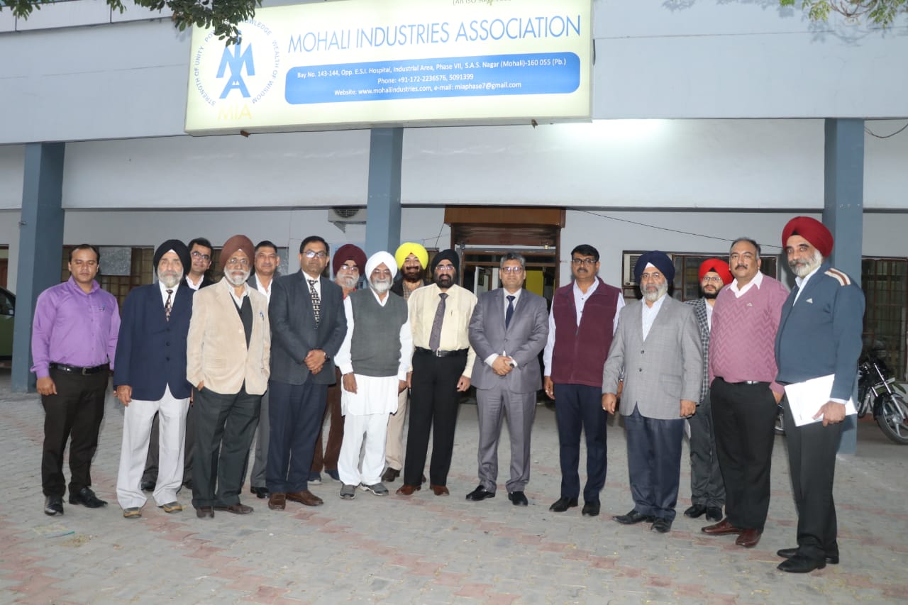 Shri Sudhir Garg, CMD,NSIC interacted with the Mohali Industrial Association and updated them about the various new initiatives  of NSIC for the growth of MSME sector in the country.