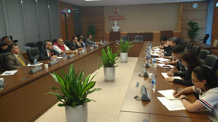 Hon'ble Minister of  MSME along with delegation paid a courtesy call on Mr. Do Van Sinh, Member of the National Assembly Standing member of the Economic Commission and discussed areas of mutual cooperation in MSME Sector.