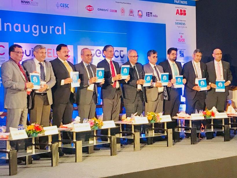 CMD ,NSIC  Shri Sudhir Garg graced the Inaugural Session of DistribuELEC & Intellect 2019 organized by IEEMA from 04/02/2019 to 06/02/2019 at Bombay Exhibition Center, Mumbai and  delivered the Key Note address on 'Way forward for MSMEs'. Among other dignitaries present were Shri Asha Ram Sihag, Secretary, Heavy Industries Govt. of India,  Shri Arvind Singh, Principal Secretary, Energy, Govt. of Maharashtra & CMD, MSEDCL etc .
