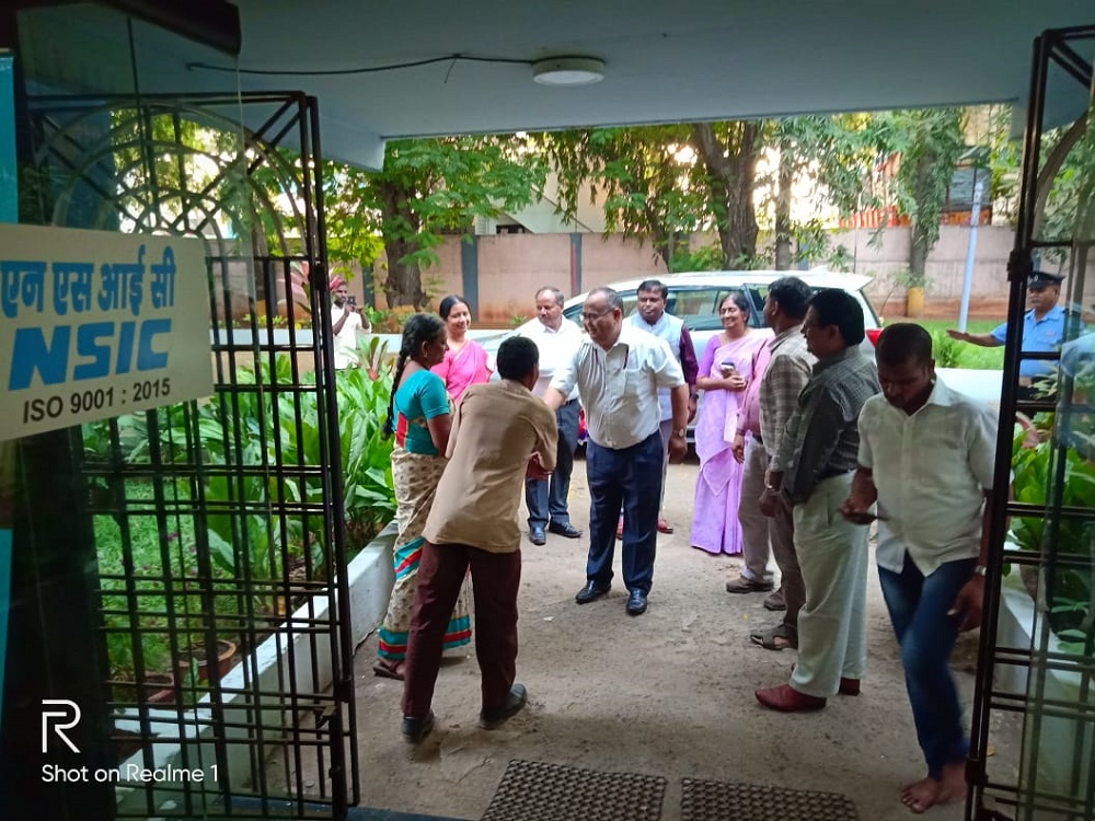 Shri. D.P.S.Negi, Economic Advisor (Finance), Ministry of MSME & Government Nominee Director of NSIC, visited NTSC, Chennai on 10/4/2019. He was briefed about the various activities and achievements of the centre including the award received from State government of Tamilnadu as Best Training Provider in the state.. Shri. D.P.S.Negi, interact with the officers and was much impressed on the reach of NTSC Chennai’s Services. He appreciated the efforts of centre and was keen on the various new projects  submitted    for upgradation of the centre , in CFS & Training .