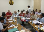 Shri Kalraj Mishra,Hon`ble Minister,MSME applauded the achievements of NSIC during the performance review meeting of NSIC held at Udyog Bhawan today. Also present on this occasion were Shri Giriraj Singh, Hon`ble Minister of State,MSME, Shri Haribhai Parthibhai Choudhary,Hon`ble Minister of State, Shri K.K.Jalan, Secretary,MSME, Shri S.N.Tripathi,AS&DC(MSME),Shri Ravndra Nath, CMD, NSIC, Shri B.H.Anilkumar,Joint Secretary,Shri P.Udayakumar,Director (P& M), ShriA.K.Mittal, Director (Fin.) and Senior Officer of NSIC.
<br/>
<a target="_blank"  href="https://www.facebook.com/NSICLTD/photos/pcb.1458476804190328/1458464520858223/?type=3&theater"><font color="#FF6600"><p align="right">Click here to view  more images.</p></font></a> 
<p align="right">
<font color="#A9A9A9" align="right">June 13, 2017 </font></p>